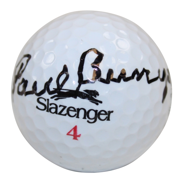 Paul Runyan Signed Masters Slazenger 4 Logo Golf Ball JSA ALOA