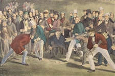 The Golfers Match Engraved by Wagstaffe Painted by Charles Lee No. 1322 Print - Framed