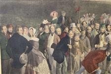 The Golfers Match Engraved by Wagstaffe Painted by Charles Lee No. 1322 Print - Framed