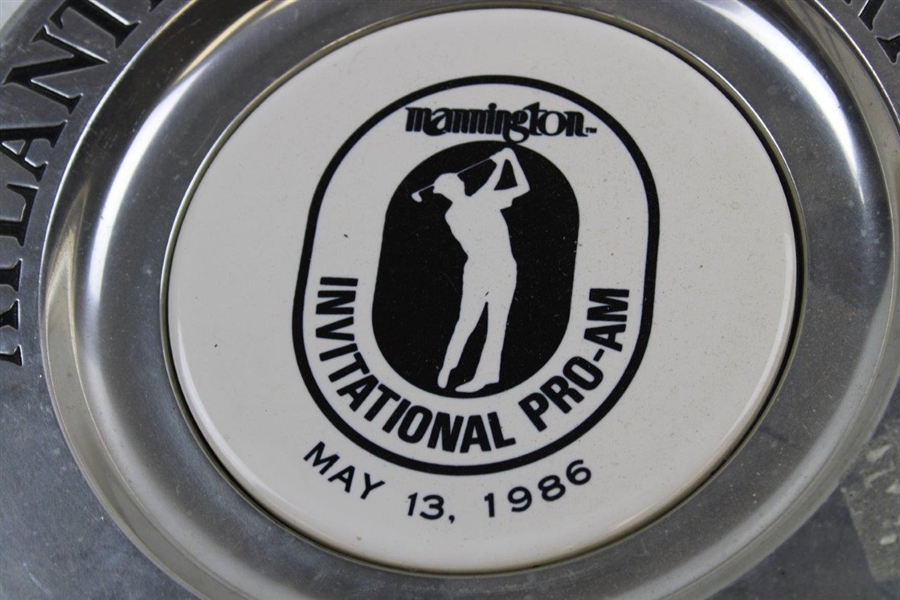 1986 Atlantic City Country Club Mannington Invitational Pro-Am Pewter Plate - May 13th