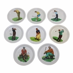 Eight (8) Classic Golf Legends Wilson Plates