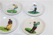 Eight (8) Classic Golf Legends Wilson Plates