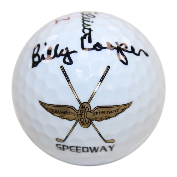 Billy Casper Signed Indianapolis Speedway Logo Golf Ball - Site of (3) 500 Festival Open Wins JSA ALOA