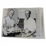 Jack Nicklaus Signed 1958 Trans-Mississippi Championship Photo JSA ALOA