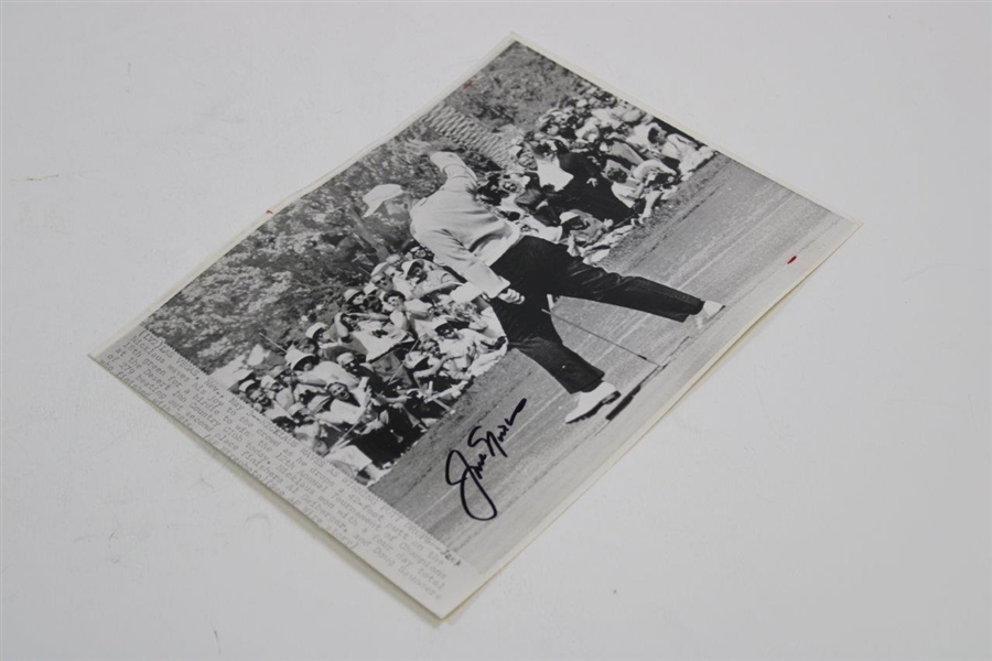 Jack Nicklaus Signed 1964 Tournament of Champions Photo JSA ALOA