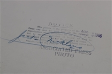 Jack Nicklaus Signed 1965 Thunderbird Classic Photo JSA ALOA