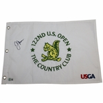 Justin Thomas Signed 2022 US Open Embroidered Flag Beckett #BF13432