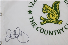 Rory McIlroy Signed 2022 US Open at The Country Club Embroidered Flag JSA ALOA