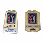 Bobby Clampetts Personal 2013 & 2016 PGA Tour Member Money Clip/Badges