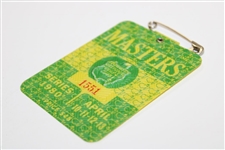 1980 Masters Tournament SERIES Badge #1551 - Seve Ballesteros Winner