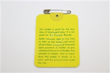1980 Masters Tournament SERIES Badge #1551 - Seve Ballesteros Winner