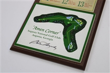 Sam Snead Signed Augusta National 'Home of the Masters' Amen Corner Hole Layout Plaque JSA ALOA