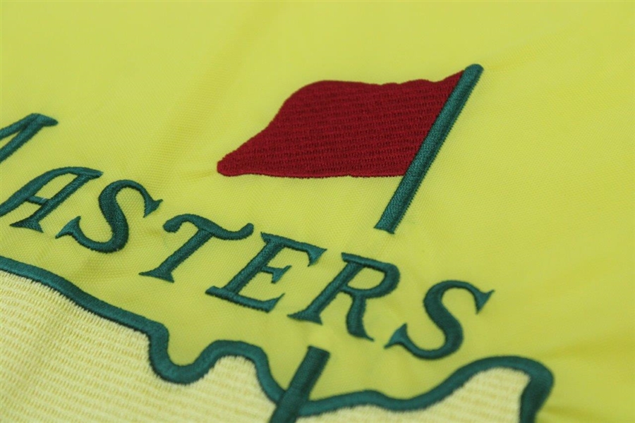Gene Sarazen Signed 1997 Masters Fully Embroidered Center Flag JSA ALOA