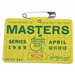 1969 Masters Tournament SERIES Badge #9529 - George Archer winner