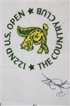 Bryson DeChambeau Signed 2022 US Open at The Country Club Embroidered Flag JSA ALOA