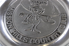 Undated Mission Hills Country Club 'Fiesta' Pewter Plate