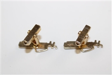 Pair of Golf Bag with Clubs Themed Swank Cuff Links