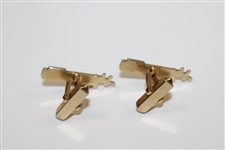 Pair of Golf Bag with Clubs Themed Swank Cuff Links