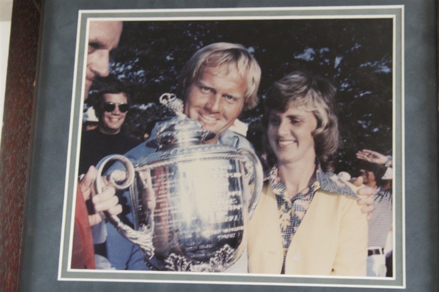 Jack Nicklaus 1973 PGA Championship at Canterbury GC Cherry Wood Golf Display