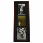 Walter Hagen 1925 PGA Championship at Olympia Fields CC Cherry Wood Golf Display