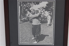 Walter Hagen 1925 PGA Championship at Olympia Fields CC Cherry Wood Golf Display