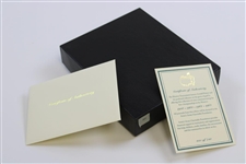 Arnold Palmer Ltd Ed Masters Commemorative Coins Set in Original Emerald Box with COA #231/750