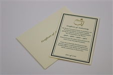 Arnold Palmer Ltd Ed Masters Commemorative Coins Set in Original Emerald Box with COA #231/750