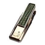 2007 Augusta National GC Masters Tournament Gift - Alligator Skin Money Clip in Box with Card