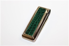 2007 Augusta National GC Masters Tournament Gift - Alligator Skin Money Clip in Box with Card