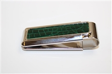 2007 Augusta National GC Masters Tournament Gift - Alligator Skin Money Clip in Box with Card