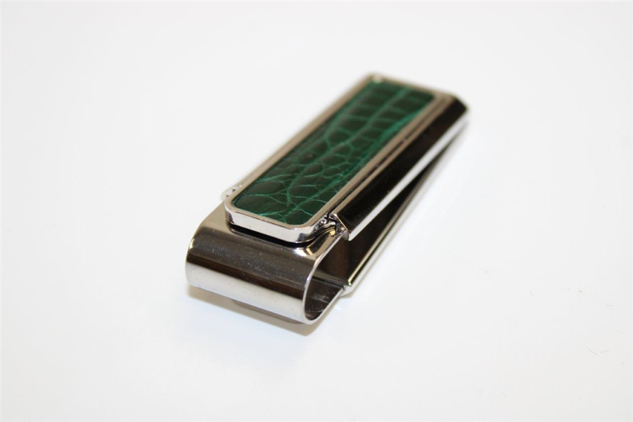 2007 Augusta National GC Masters Tournament Gift - Alligator Skin Money Clip in Box with Card