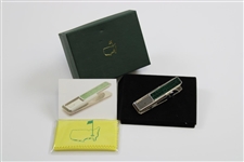 2007 Augusta National GC Masters Tournament Gift - Alligator Skin Money Clip in Box with Card