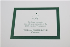 2007 Augusta National GC Masters Tournament Gift - Alligator Skin Money Clip in Box with Card