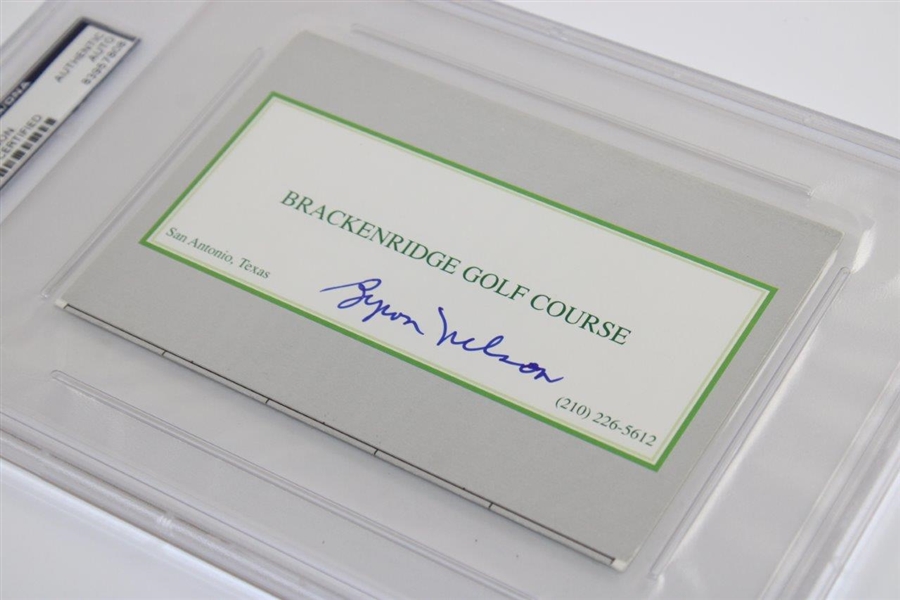Byron Nelson Signed Brackenridge Golf Course Scorecard PSA/DNA #83957808