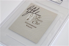 Phil Mickelson Signed The Sports Club Scorecard PSA/DNA #83957790