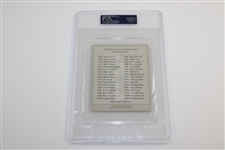 Phil Mickelson Signed The Sports Club Scorecard PSA/DNA #83957790