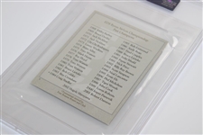 Phil Mickelson Signed The Sports Club Scorecard PSA/DNA #83957790