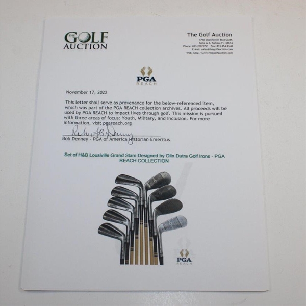 Set of H&B Lousiville Grand Slam Designed by Olin Dutra Golf Irons - PGA REACH COLLECTION