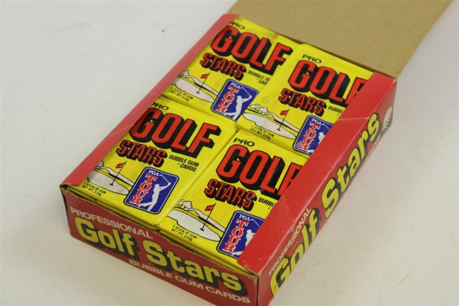 1981 Donruss Golf Stars Bubble Gum Card Box with 36 Unopened Packs - Nicklaus Rookie?