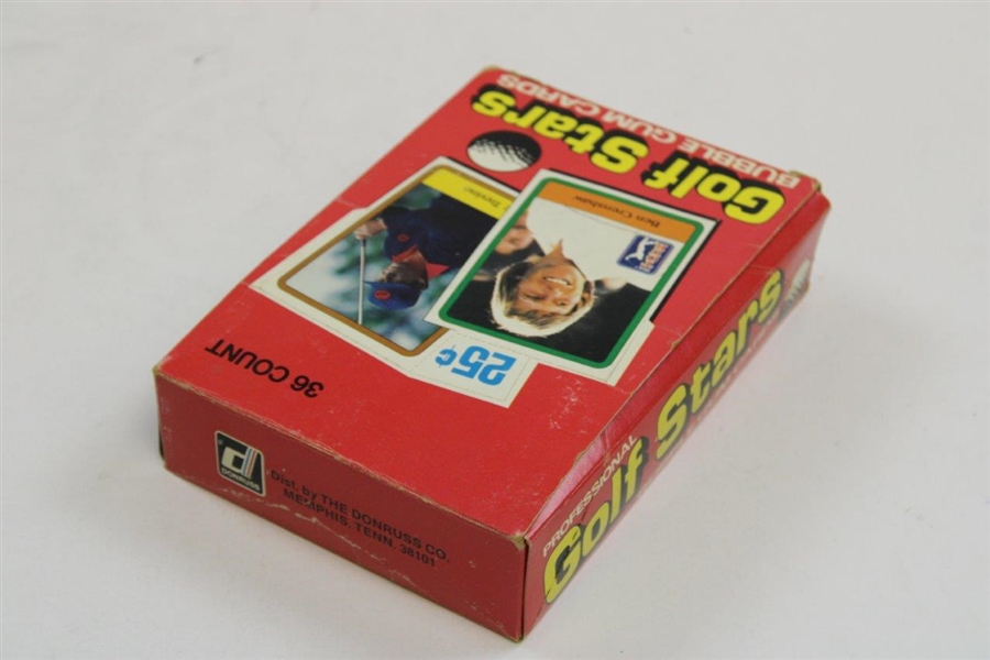 1981 Donruss Golf Stars Bubble Gum Card Box with 36 Unopened Packs - Nicklaus Rookie?