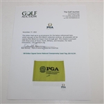Bill Britton Signed Senior National Championship Used Flag JSA ALOA