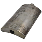 Classic Post-Swing Golfer Scene Themed Flask 