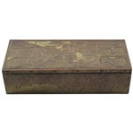 Post-Swing Golfer Themed Art Deco Silver Crest Valuables Box