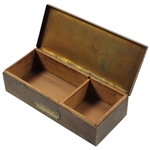 Post-Swing Golfer Themed Art Deco Silver Crest Valuables Box