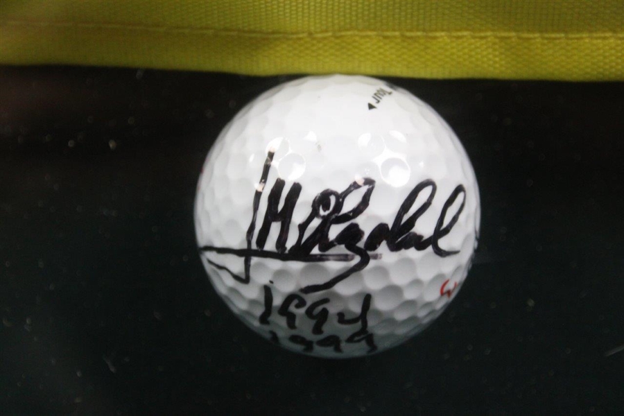 Jose Maria Olazabal Signed 2001 Masters Flag & Golf Ball