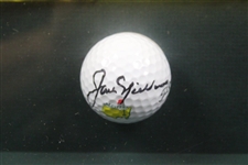 Jack Nicklaus Signed 2002 Masters Flag w/Years Won & Signed Ball - Framed