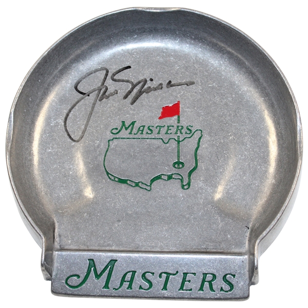 Jack Nicklaus Signed Undated Masters Tournament Pewter Putting Cup JSA ALOA