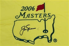 Jack Nicklaus Signed 2006 Masters Embroidered Flag JSA ALOA