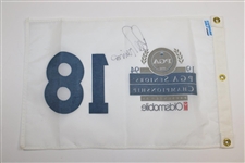 Lee Trevino Signed 1994 PGA Seniors Championship White Screen Flag JSA ALOA