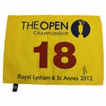 Ernie Els Signed 2012 The OPEN at Royal Lytham & St. Annes Screen Flag JSA ALOA